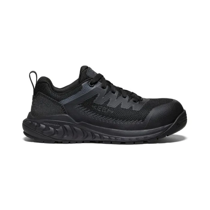 Women KEEN Shoes Arvada CarbonFiber Toe Black Work Shoe