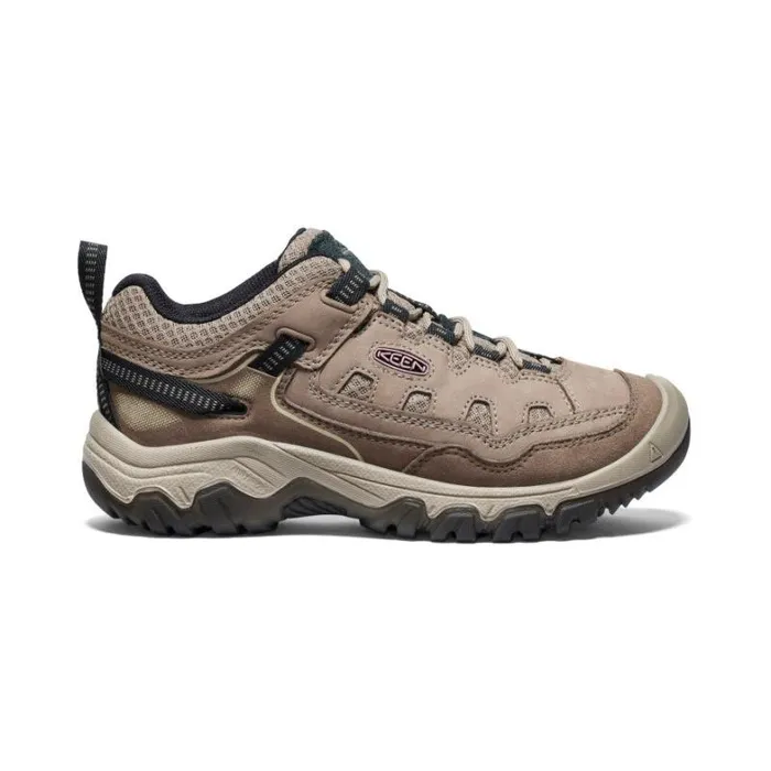 Women KEEN Shoes Targhee IV Vent BrindleNostalgia Rose Leather Hiking Shoe