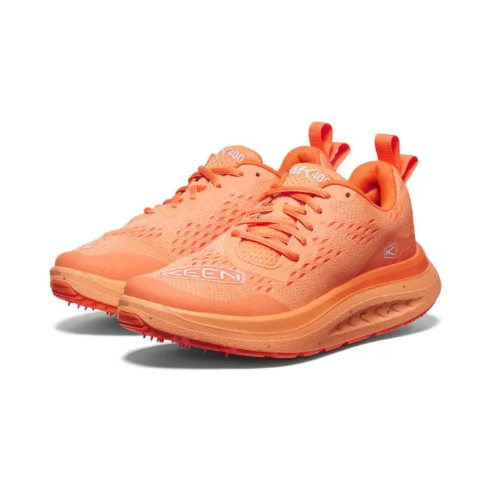 Women KEEN Shoes WK400 Tangerine Leather Walking Shoe Women KEEN Shoes WK400 Tangerine Leather Walking Shoe