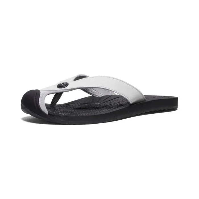 Women KEEN SlipOns Barbados VaporBlack Leather FlipFlop Women KEEN SlipOns Barbados VaporBlack Leather FlipFlop