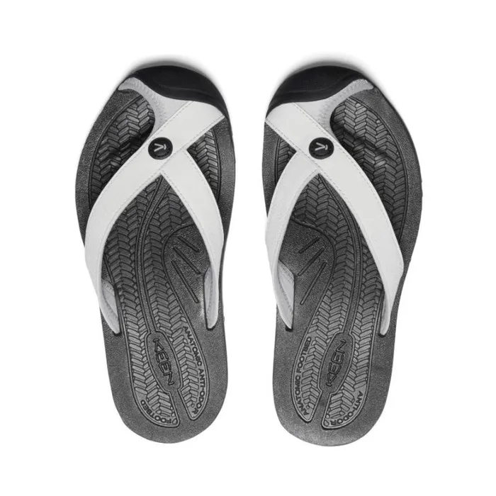 Women KEEN SlipOns Barbados VaporBlack Leather FlipFlop Women KEEN SlipOns Barbados VaporBlack Leather FlipFlop