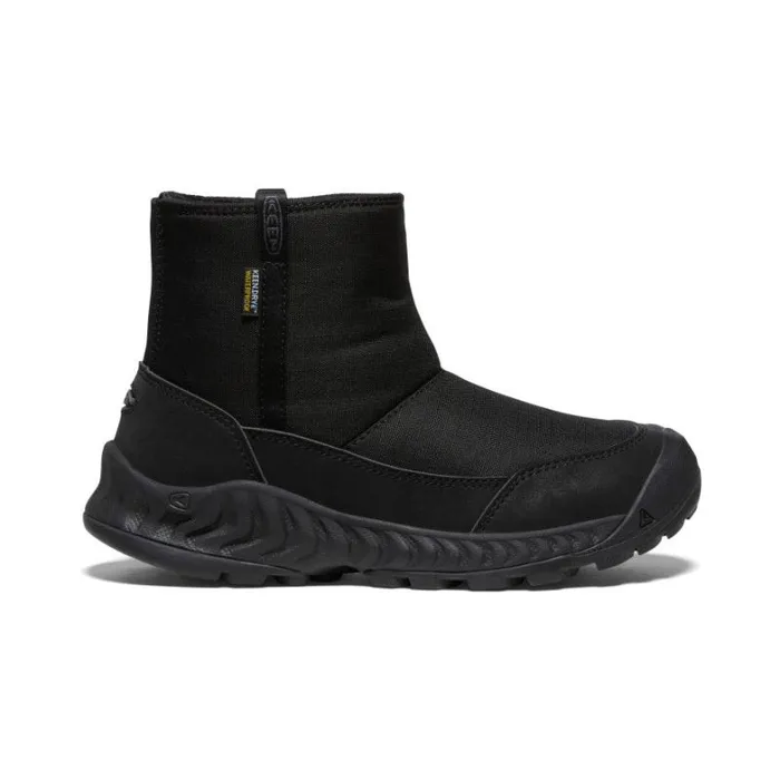Women KEEN SlipOns Hood NXIS Pull On Waterproof Black Boot