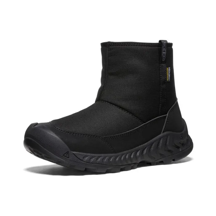 Women KEEN SlipOns Hood NXIS Pull On Waterproof Black Boot Women KEEN SlipOns Hood NXIS Pull On Waterproof Black Boot