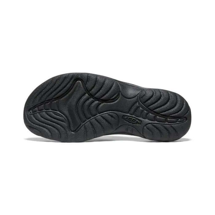 Women KEEN SlipOns Waimea BlackBlack Leather FlipFlop Women KEEN SlipOns Waimea BlackBlack Leather FlipFlop