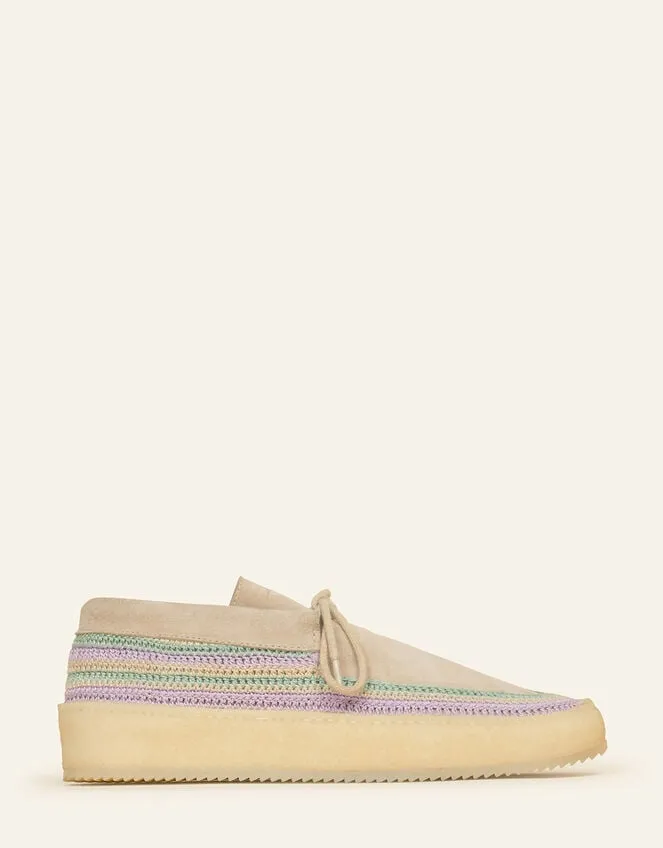 Women Laidback London Komo Suede Moccasins Purple Monsoon Flats