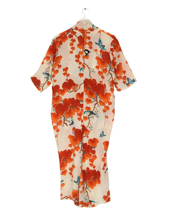 Women One Hundred Stars Acer Print Dress Orange Monsoon Dresses