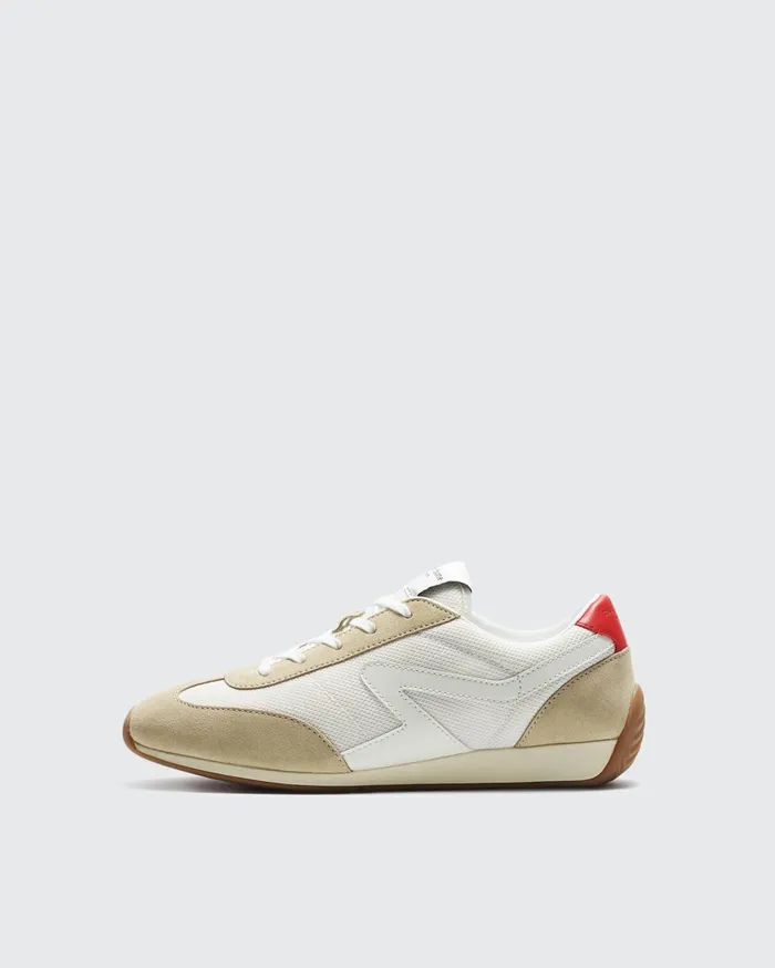 Women Rag and Bone Sneakers Retro Runner Slim Off Wht