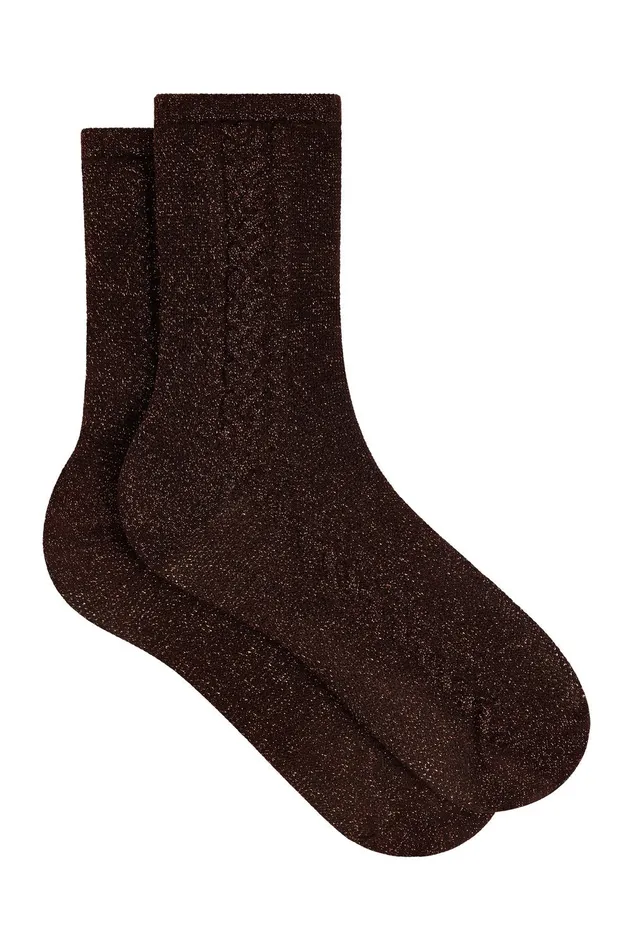 Women Socks Wazza Ours Chaussettes Coton Et Lurex Marron Fonc Des Petits Hauts Shoes and Socks Women Socks Wazza Ours Chaussettes Coton Et Lurex Marron Fonc Des Petits Hauts Shoes and Socks