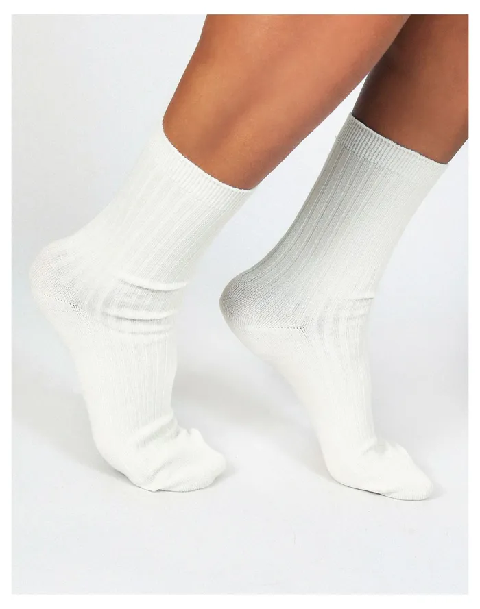 Women Tailored Union Luxe Socks Ecru Madewell Socks Women Tailored Union Luxe Socks Ecru Madewell Socks