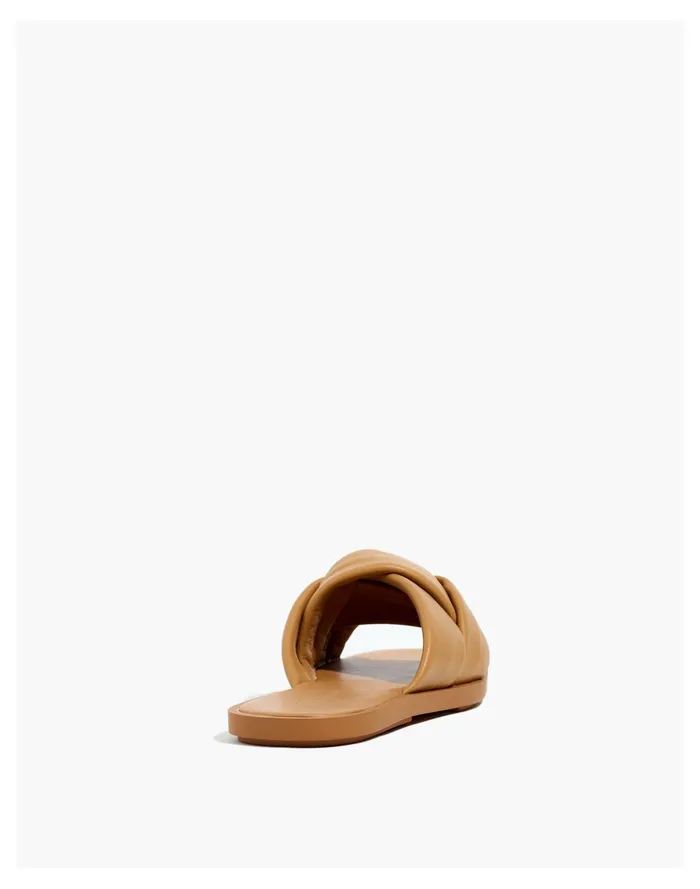 Women The Jayna Braided Slide Sandal Amber Brown Madewell Sandals Women The Jayna Braided Slide Sandal Amber Brown Madewell Sandals