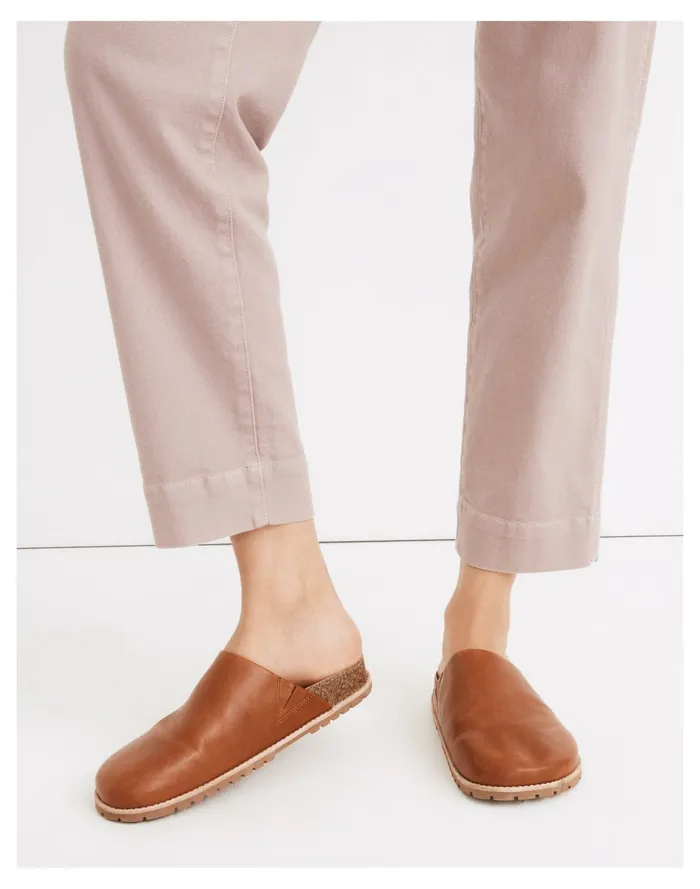 Women The Layne Clog Mule In Leather Dried Maple Madewell Flats Women The Layne Clog Mule In Leather Dried Maple Madewell Flats
