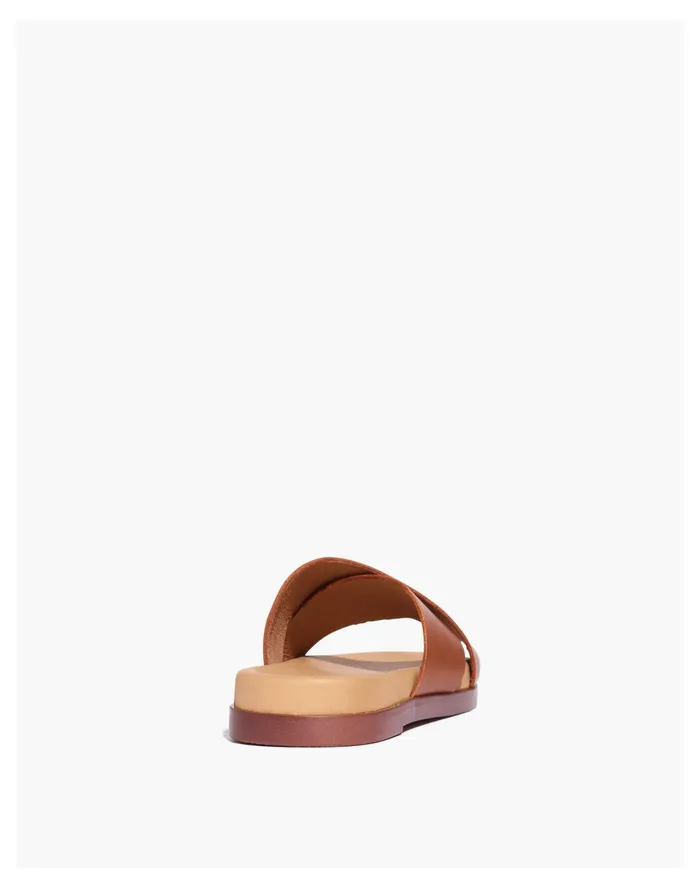 Women The Louisa Crisscross Slide English Saddle Madewell Sandals Women The Louisa Crisscross Slide English Saddle Madewell Sandals
