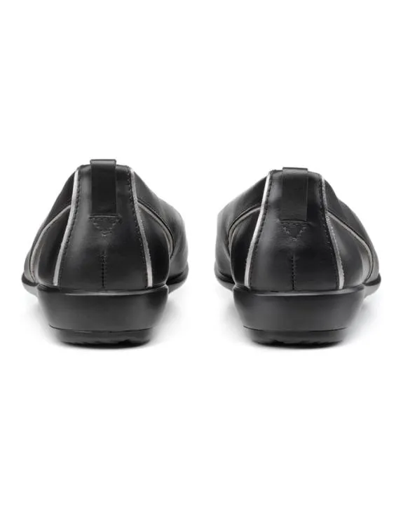 Wren Shoes Black Pewter Women Hotter Ballet Pumps